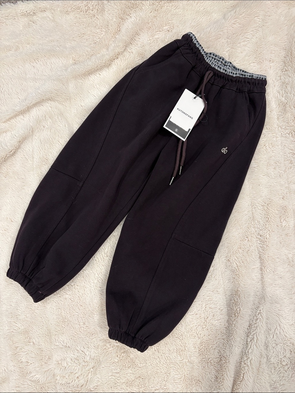 KUTONGFANG ALLO Kids Joggers Size 5 NWT Black KTF Sweatpants w/ Pockets